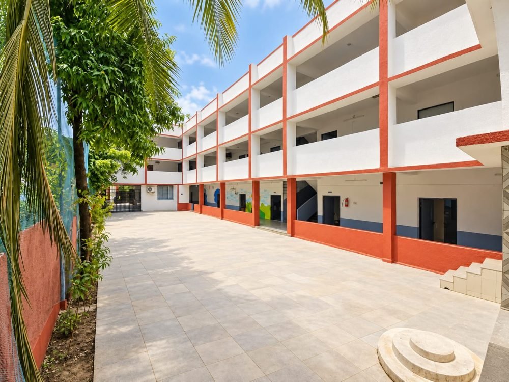 St. Mary's English High School & Jr. College campus photographs showing the school building and campus surroundings.